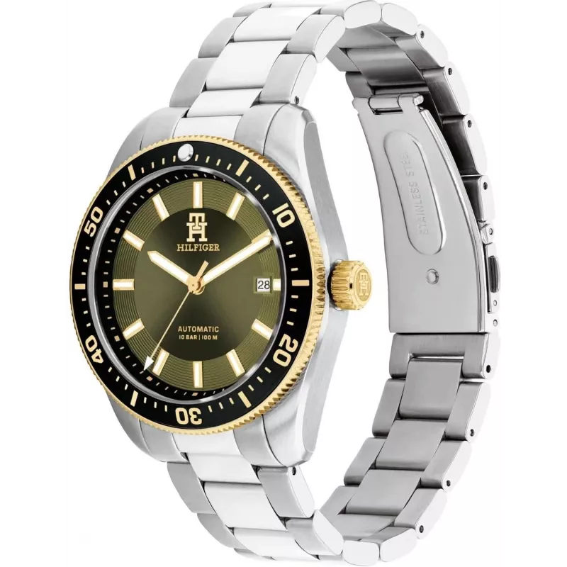 Tommy Hilfiger Reloj de hombre Decker Cuarzo 1792155 40mm esfera azul Acero Inoxidable