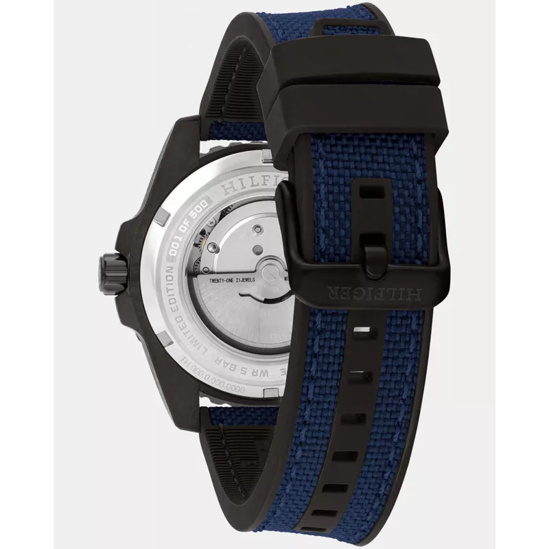 Tommy Hilfiger Decker Reloj de cuarzo de hombre 1792160 42mm acero inoxidable esfera azul