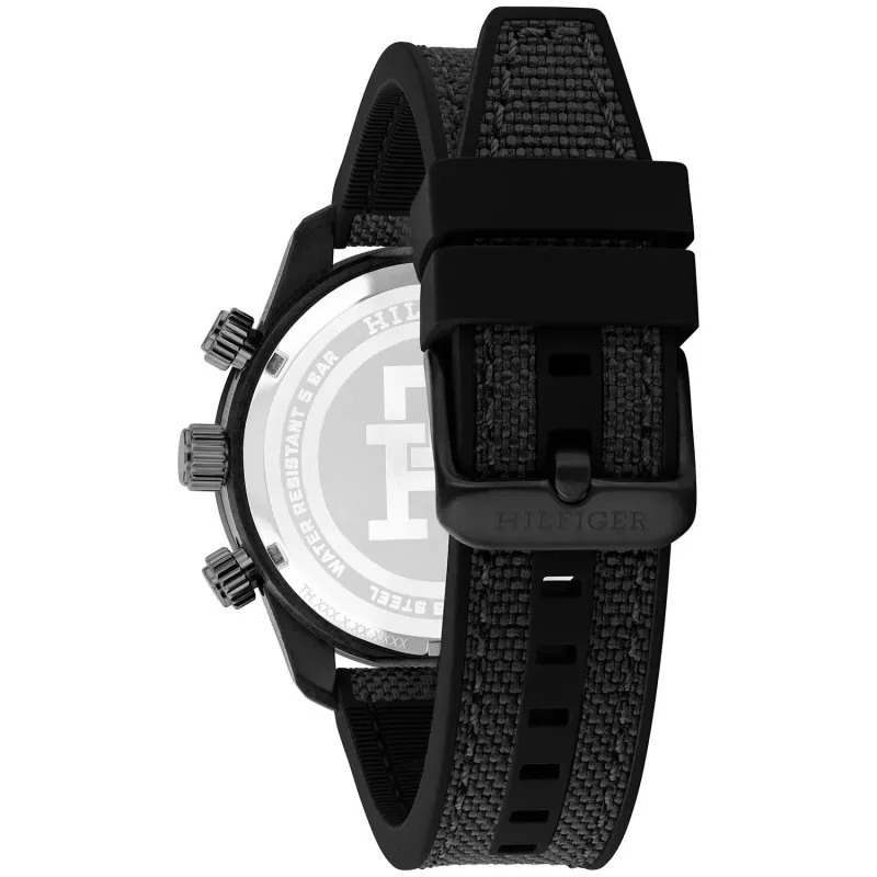 Tommy Hilfiger Reloj de cuarzo para hombre Decker 1792182 41mm esfera azul piel marrón