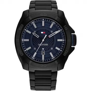 Tommy Hilfiger Reloj analógico de cuarzo de hombre 1792139 49mm Azul Silicona
