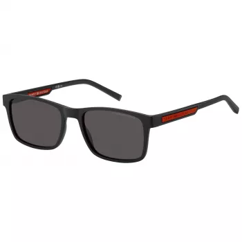 TOMMY HILFIGER Gafas de sol de hombre TH2089S003IR cuadradas montura negra lentes grises 56mm