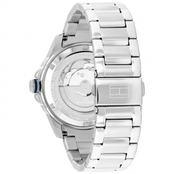 Reloj de hombre Tommy Hilfiger 1710695 42mm esfera azul malla de acero inoxidable
