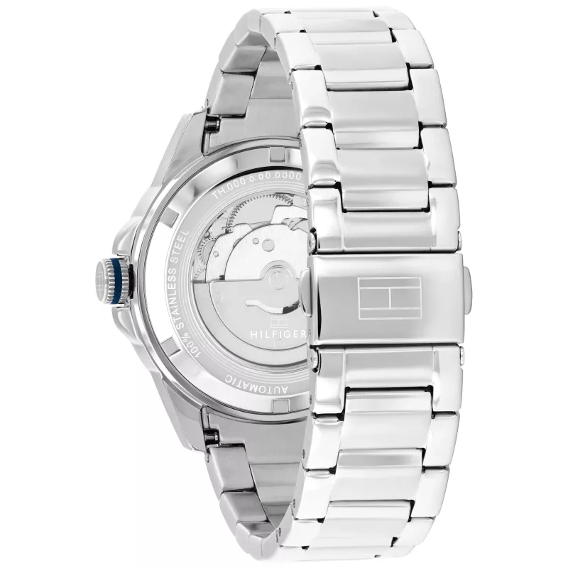 Reloj de hombre Tommy Hilfiger 1710695 42mm esfera azul malla de acero inoxidable