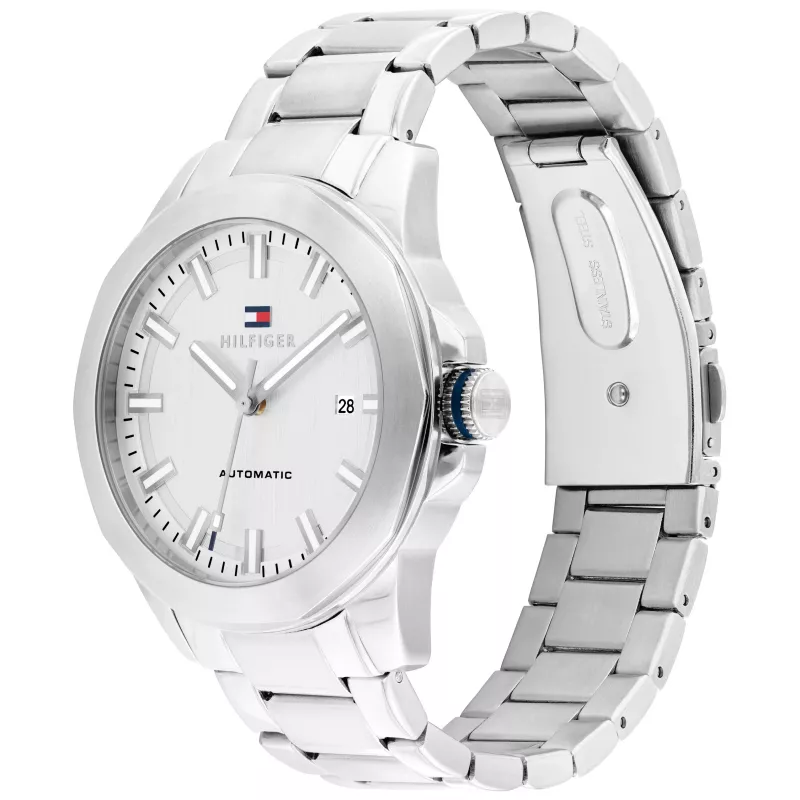 Reloj de hombre Tommy Hilfiger 1710695 42mm esfera azul malla de acero inoxidable