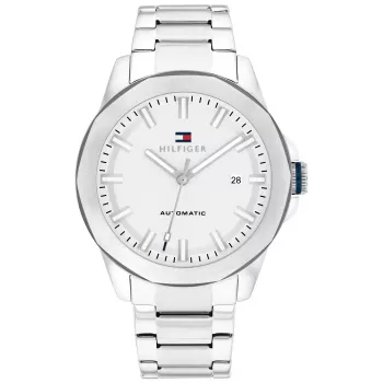 Reloj de hombre Tommy Hilfiger 1710695 42mm esfera azul malla de acero inoxidable