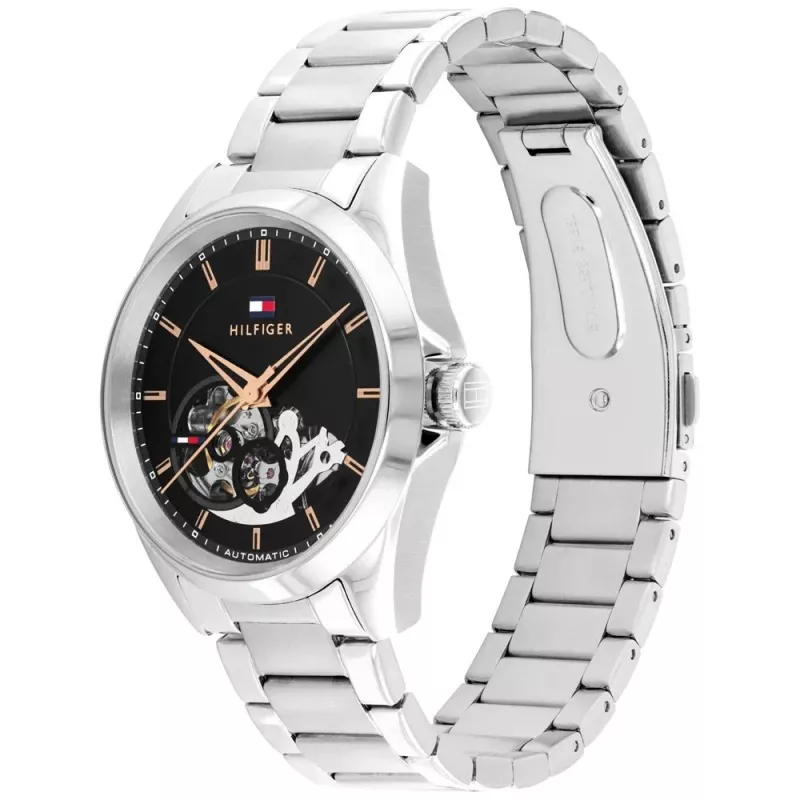 Tommy Hilfiger Reloj para hombre 1710718 39 mm esfera azul correa de piel marrón