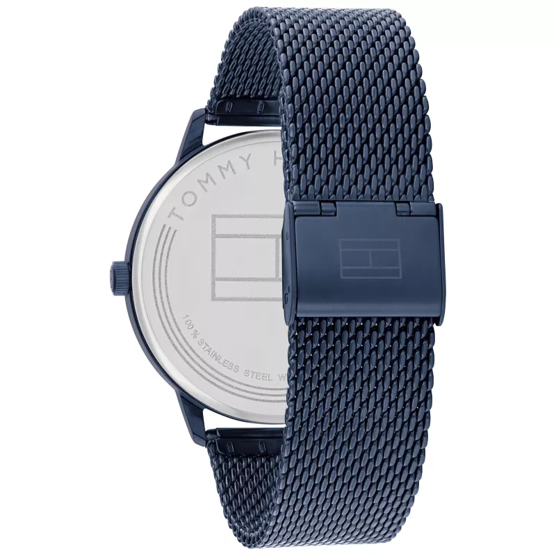 Tommy Hilfiger Reloj para hombre 1791841 43mm acero inoxidable esfera azul