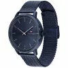 Tommy Hilfiger Reloj para hombre 1791841 43mm acero inoxidable esfera azul