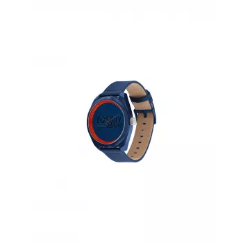 Tommy Hilfiger Reloj para hombre 1792041 45 mm esfera azul correa de piel marrón