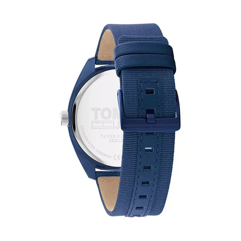 Tommy Hilfiger Reloj para hombre 1792041 45 mm esfera azul correa de piel marrón