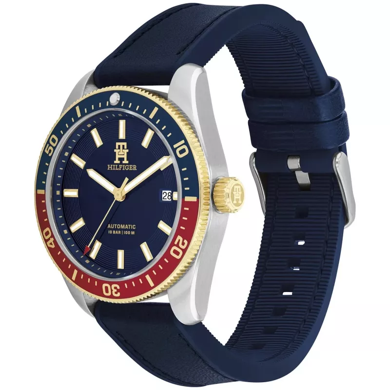 Tommy Hilfiger Reloj de hombre 1792141 40mm acero inoxidable esfera azul