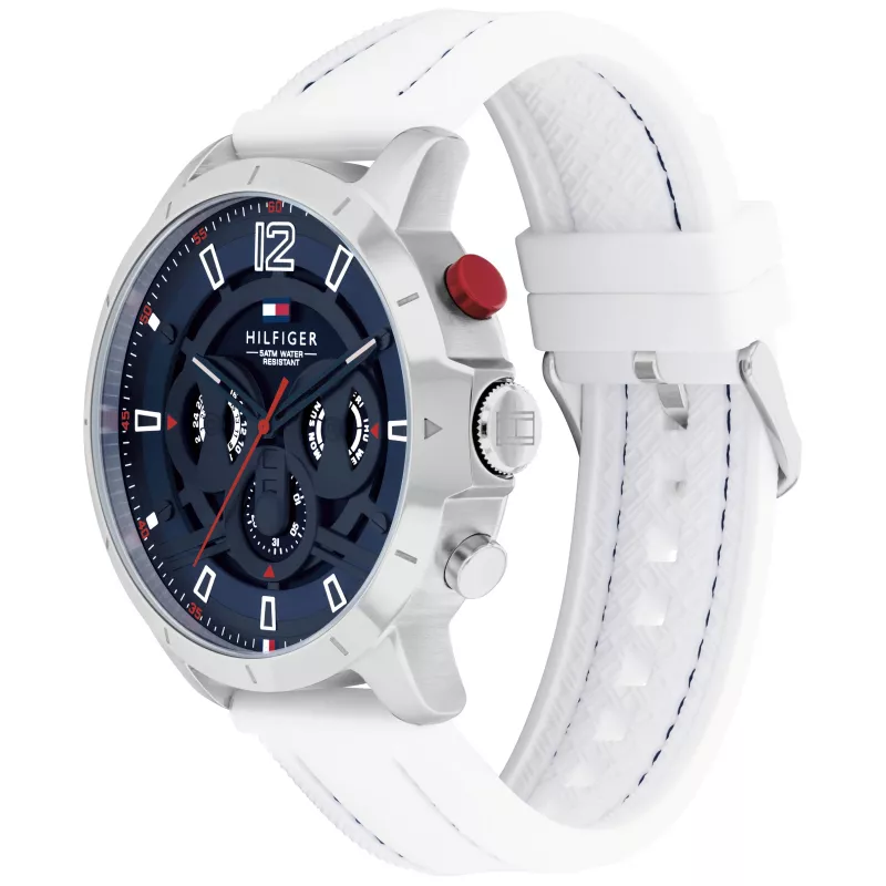 Tommy Hilfiger Reloj de hombre 1792148 46mm acero inoxidable esfera azul