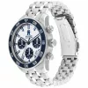 Tommy Hilfiger reloj de hombre 1792157 41mm esfera azul cuero marrón