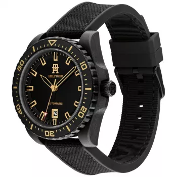 Tommy Hilfiger Reloj para hombre 1792159 42mm Esfera azul Piel marrón