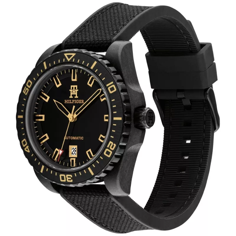 Tommy Hilfiger Reloj para hombre 1792159 42mm Esfera azul Piel marrón