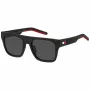 TOMMY HILFIGER TH-1976-S-BLX Gafas de sol de hombre, montura negra, lentes grises, 52/19/145 mm
