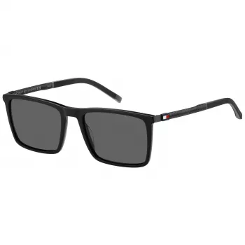 Gafas de sol de hombre TOMMY HILFIGER TH-2077-S-807, montura negra, lentes grises, 55/19/145 mm