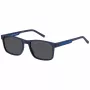 TOMMY HILFIGER TH-2089-S-FLL Gafas de sol para hombre - Montura de acetato negra con lentes de policarbonato grises - 56/19/145 mm