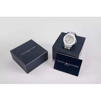 Tommy Hilfiger reloj unisex 1782707 40mm acero inoxidable malla esfera azul