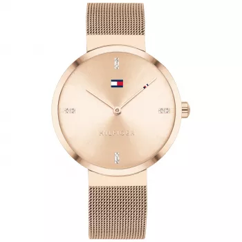 Tommy Hilfiger reloj mujer 1782218 cuarzo analógico 35mm plata acero inoxidable milanesa