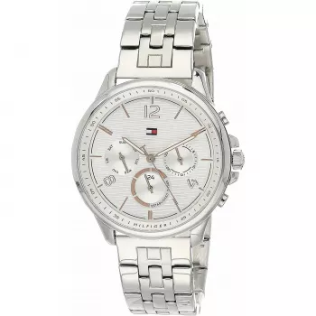 Tommy Hilfiger Reloj de cuarzo analógico para mujer 1782222 38mm Acero inoxidable malla Esfera azul