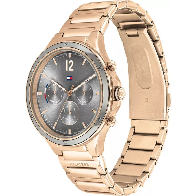 Tommy Hilfiger Reloj de mujer 1782277 reloj de cuarzo 38mm plata acero inoxidable milanesa