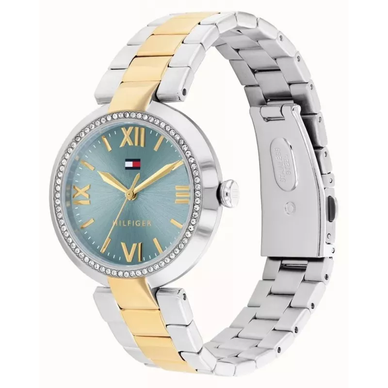 Reloj de mujer Tommy Hilfiger 1782680 analógico de cuarzo 34 mm plata acero inoxidable malla