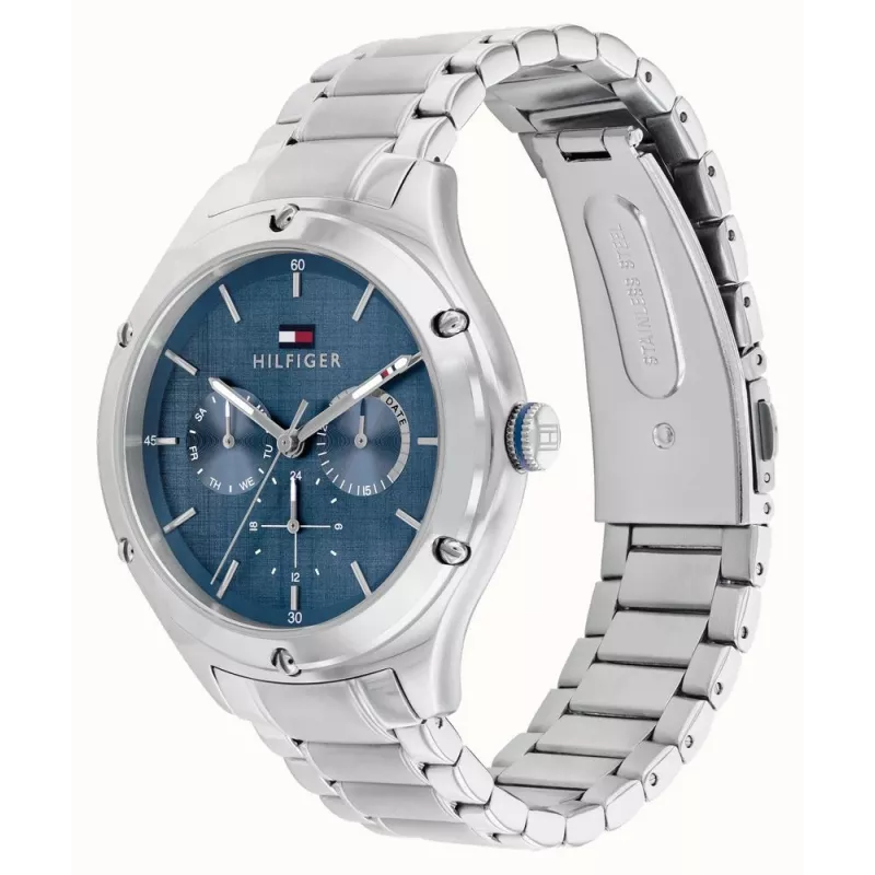 Reloj de mujer Tommy Hilfiger Blake cuarzo analógico 40mm plata malla de acero inoxidable 1782657
