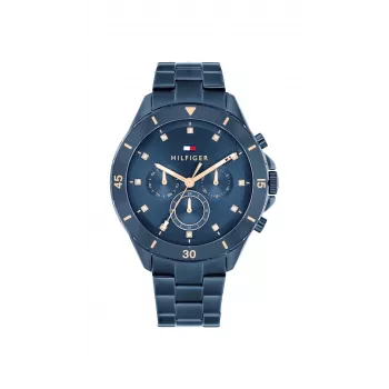 Tommy Hilfiger Piper Reloj analógico de cuarzo mujer 40mm plata acero inoxidable malla 1782743