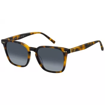 TOMMY HILFIGER Gafas de sol para mujer TH-2158-S-086 Havana marrón cuadradas acetato 52 mm