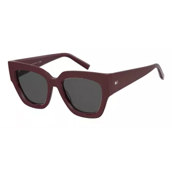 TOMMY HILFIGER Gafas de sol de mujer TH-2223-S-LHF 53/19/140 mm Negro acetato Gris policarbonato UV400