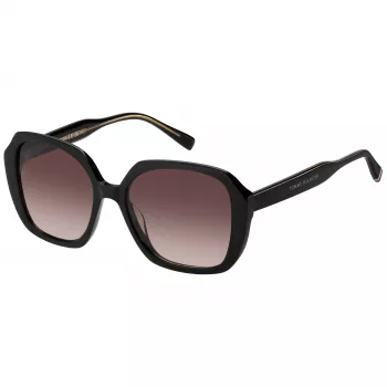 Gafas de sol de mujer Tommy Hilfiger TH-2105-S-807 - montura negra, lentes grises, 54 mm