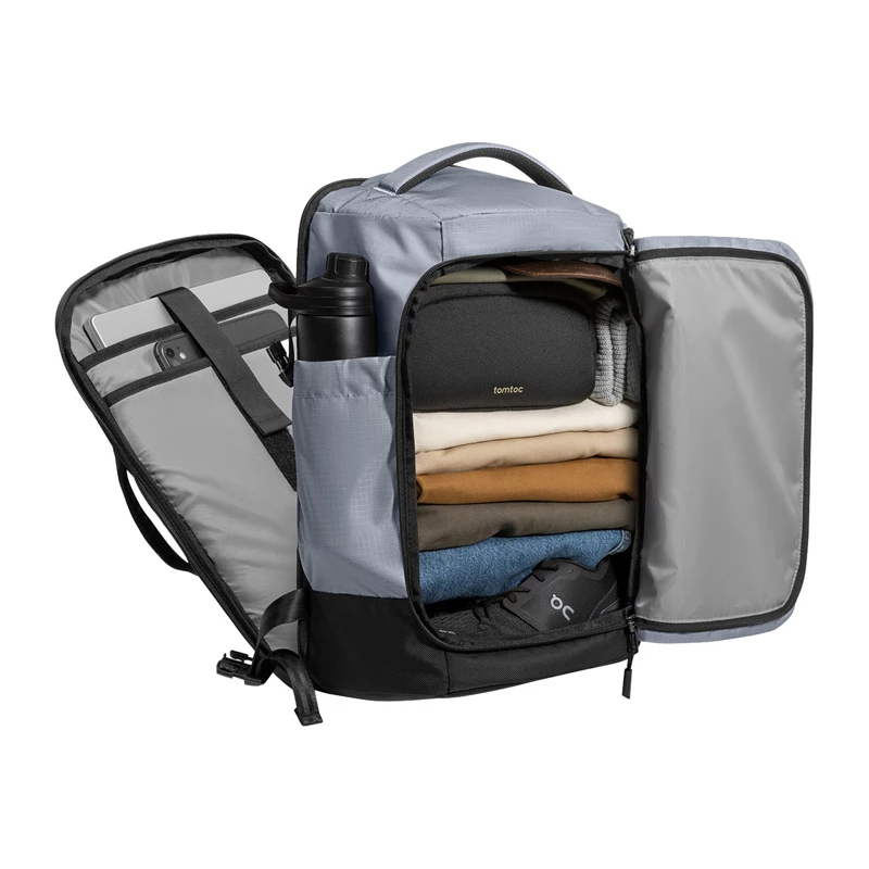 Tomtoc Navigator-T66 Liteway mochila de viaje, 17/40L (Gris)