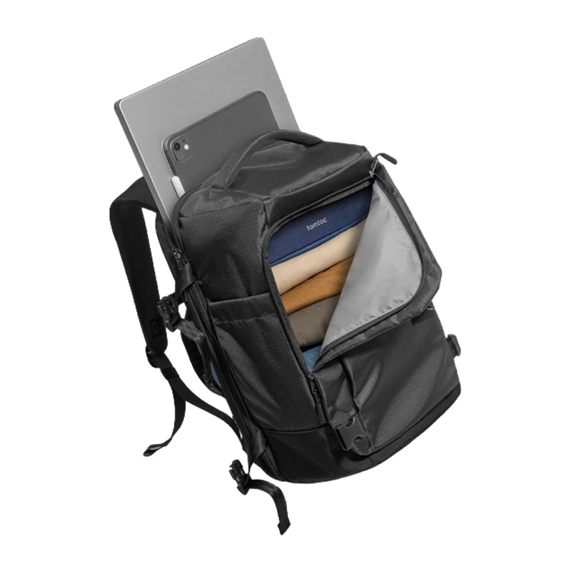 TOMTOC Navigator-T66 Liteway mochila de viaje 28L/15.6 (Negro)