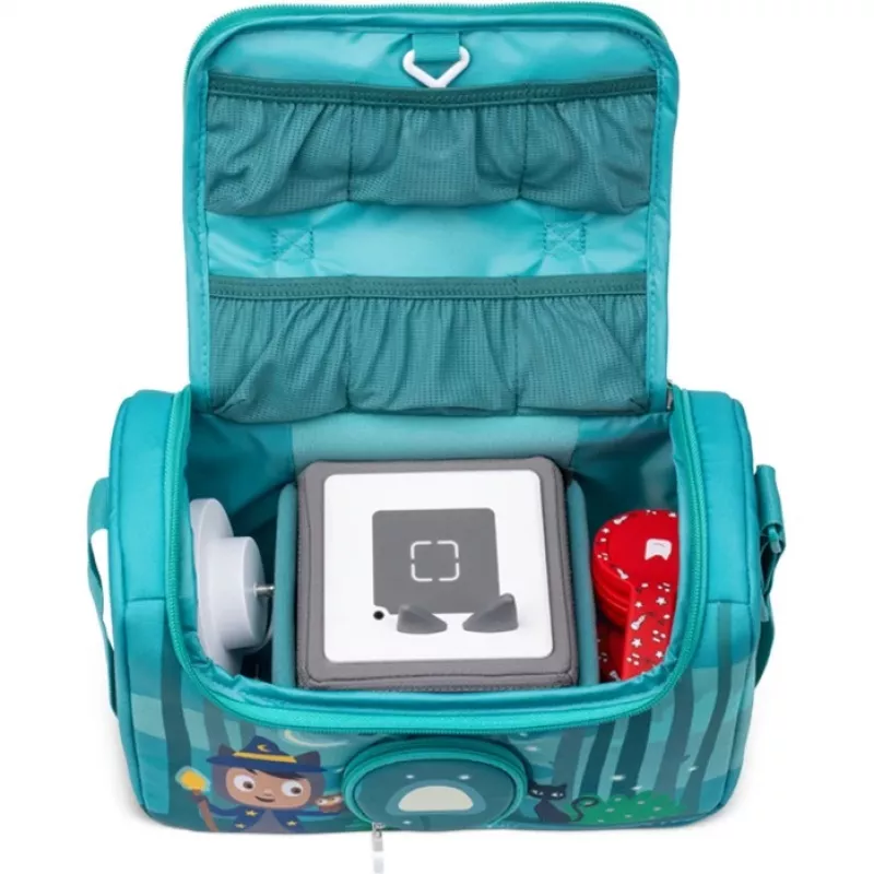 Tonies Under the Magic Moon bolso - bolso unisex - transportín de figuras de audio - cremallera - verde