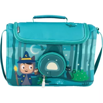 Tonies Under the Magic Moon bolso - bolso unisex - transportín de figuras de audio - cremallera - verde