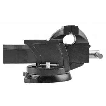 TOPEX Tornillo de banco giratorio para cerrajeros 125 mm con base giratoria 360° y yunque