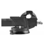 TOPEX Tornillo de banco giratorio para cerrajeros 125 mm con base giratoria 360° y yunque