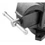 TOPEX Tornillo de banco giratorio para cerrajero 200 mm