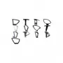 Topstar reposabrazos modelo H1, ajustables en altura, 1 par negro (7111)