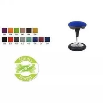 Topstar Sitness 50 taburete de asiento activo, verde manzana, altura regulable, base anular engomada (SI69 G05)