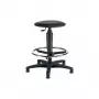 Topstar TEC 60 taburete giratorio con regulación de altura continua, piel sintética Skai Counter, negro, certificado TÜV 72260 D10T
