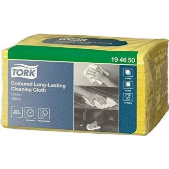 TORK 194650 rollo de paños de limpieza de alta resistencia, 400 hojas, blanco, 1 capa, Centerfeed, 23,5 cm x 38 cm