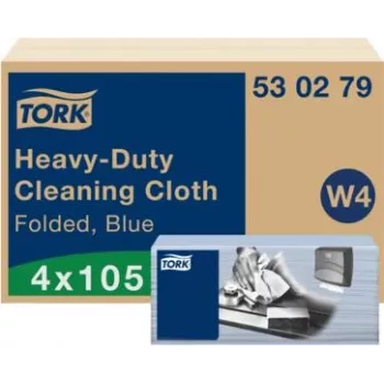Tork paño de limpieza de non tejido 35,5x41,5cm azul 1 capa 4x105 unidades (480121)
