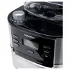 Tornado TCM-1025A-GS cafetera de filtro con molinillo integrado, 1,5 l, 12 tazas, 1050 W, acero inoxidable/negro