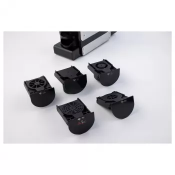 TORNADO TST-550-GS cafetera 7 en 1 (15 bar, espumador de leche automático, depósito de agua de 1,2 l, negro/plata)