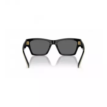 Tory Burch TY7207U200487 Gafas de sol de mujer estilo ojo de gato - Montura marrón transparente, lentes marrón degradado, 53 mm