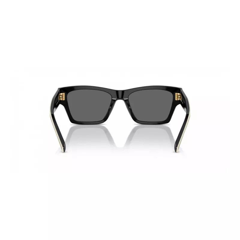Tory Burch TY7207U200487 Gafas de sol de mujer estilo ojo de gato - Montura marrón transparente, lentes marrón degradado, 53 mm