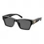 Tory Burch TY7207U200487 Gafas de sol de mujer estilo ojo de gato - Montura marrón transparente, lentes marrón degradado, 53 mm