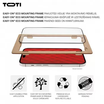 TOTI PREMIUM Protector de pantalla de cristal templado 3D Full Cover para Samsung Galaxy S24/S25